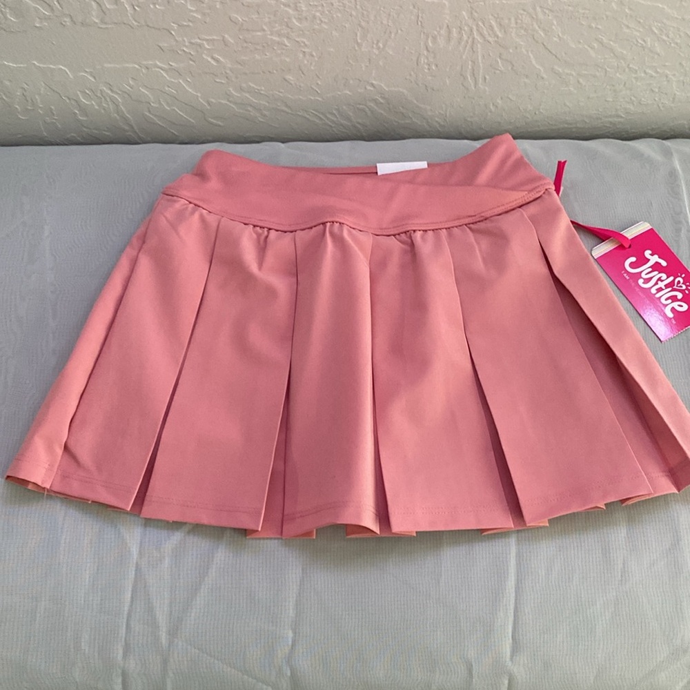 Justice Pink Pleated Tennis Skirt - Picture 11 of 12